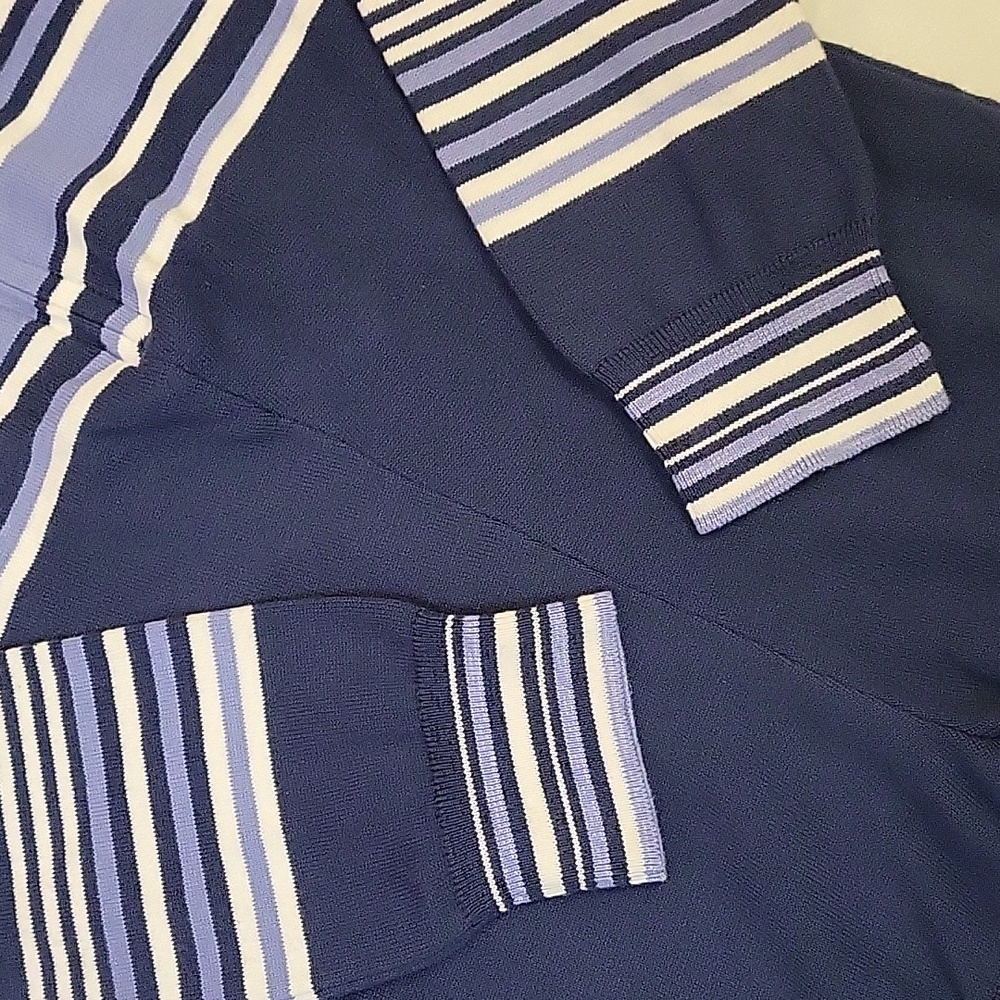 NWOT Free People Movement Blue It's Cold Outside Playsuit Navy Striped Sz XS - Picture 8 of 17